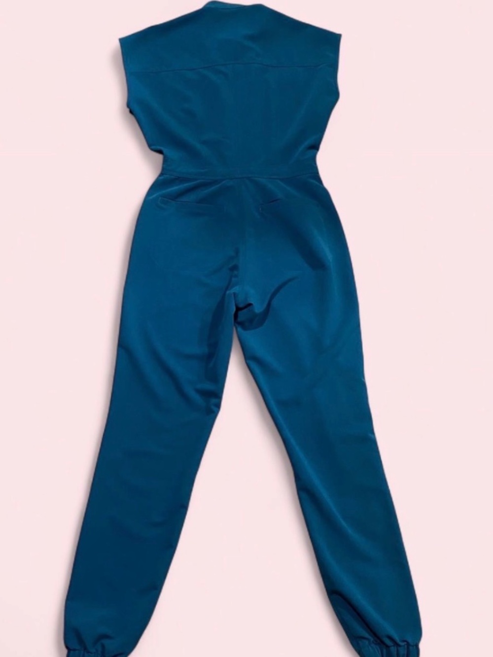 Rafaela Cargo ScrubJumpsuit Caribbean Blue - Picture 3 of 4
